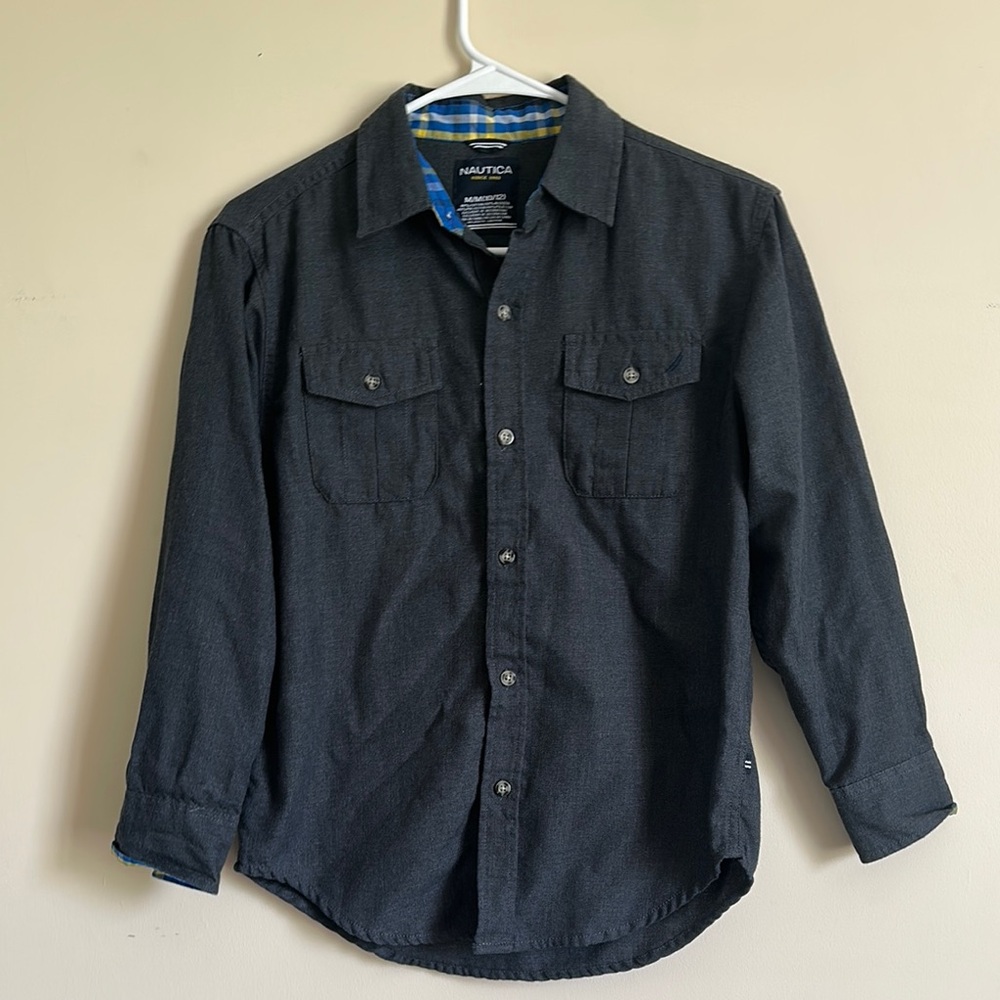 Nautica Charcoal Long Sleeve Shirt